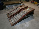 Pair of Metal Vehicle Ramps and Safety Chain - thumbnail 2 of 4