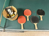 Green Folding Ping Pong Table with Net and Paddles - thumbnail 9 of 11