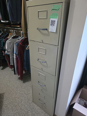 Four-Drawer Metal Filing Cabinet - Image 1 of 3