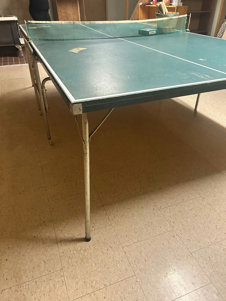Green Folding Ping Pong Table with Net and Paddles - image 8 of 11