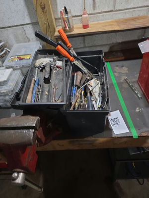 Toolbox with Assorted Hand Tools - Image 1 of 5