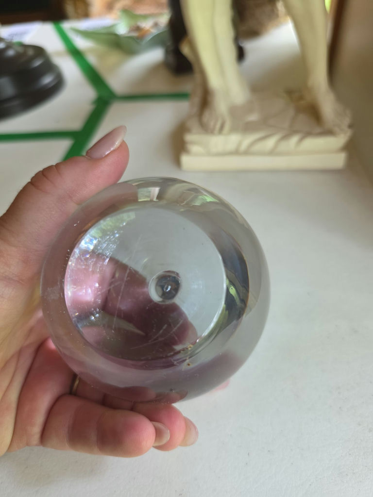 Michelangelo David Sculpture Reproduction And Glass Apple - image 8 of 8