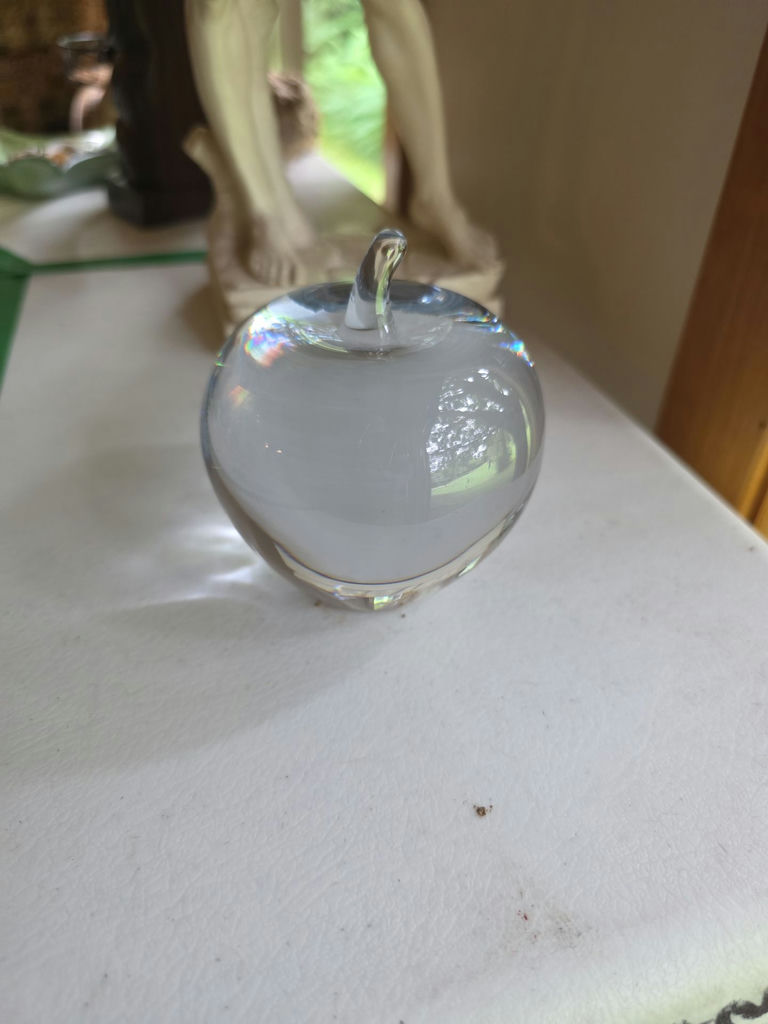 Michelangelo David Sculpture Reproduction And Glass Apple - image 6 of 8