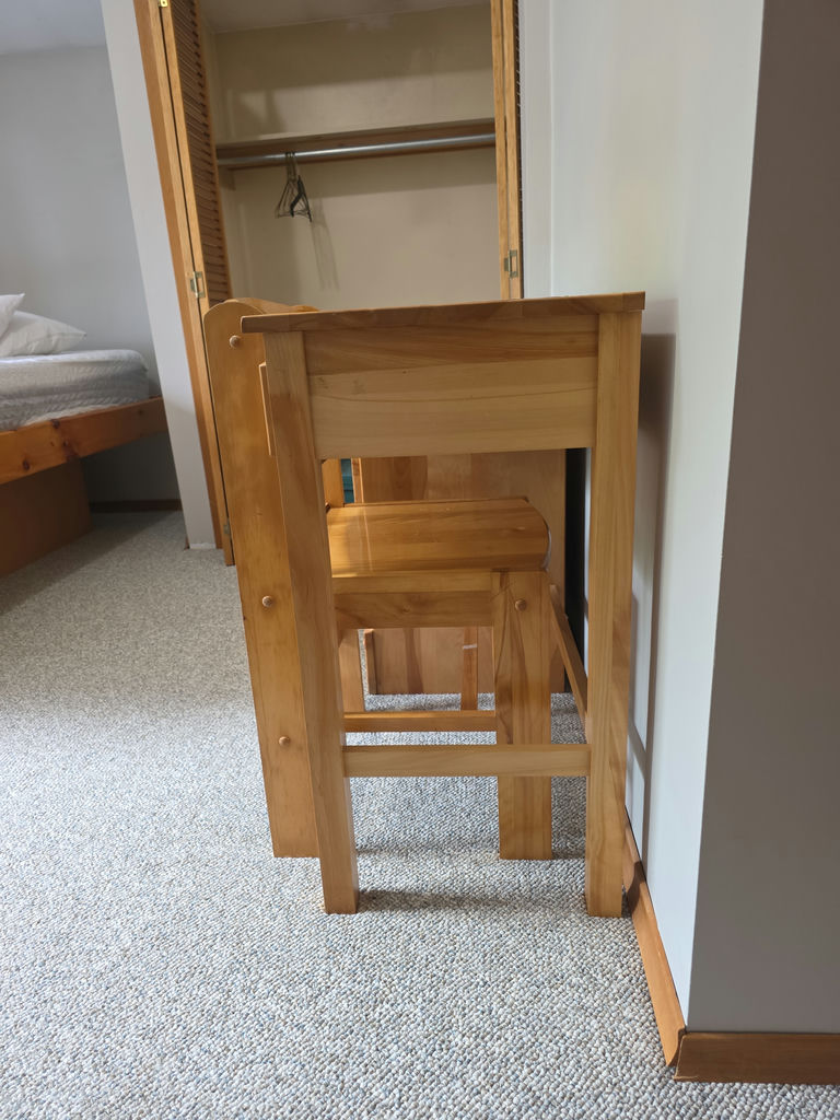 Wooden Desk with Chair - image 9 of 10