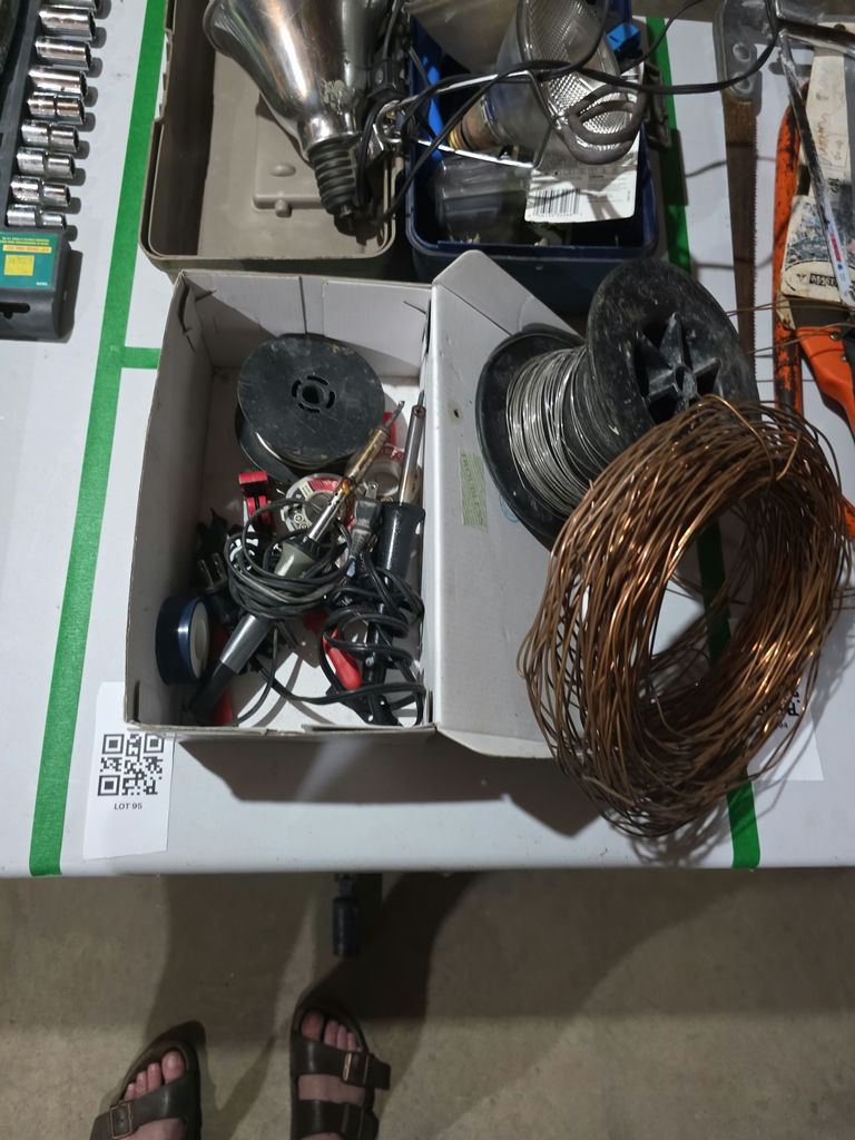 Assorted Soldering Tools and Wire Spools - image 1 of 4