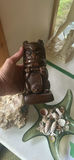 Decorative Driftwood Staff, Mineral Rock, Tiki Carving, and Shell Dish - thumbnail 6 of 7