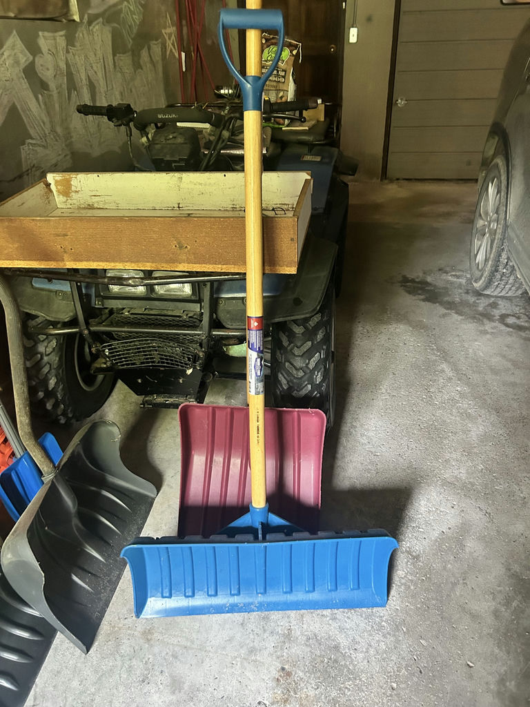 Snow Shovels, Ice Chopper, Safe-T-Salt Bags, and Orange Safety Fence Roll - image 6 of 8