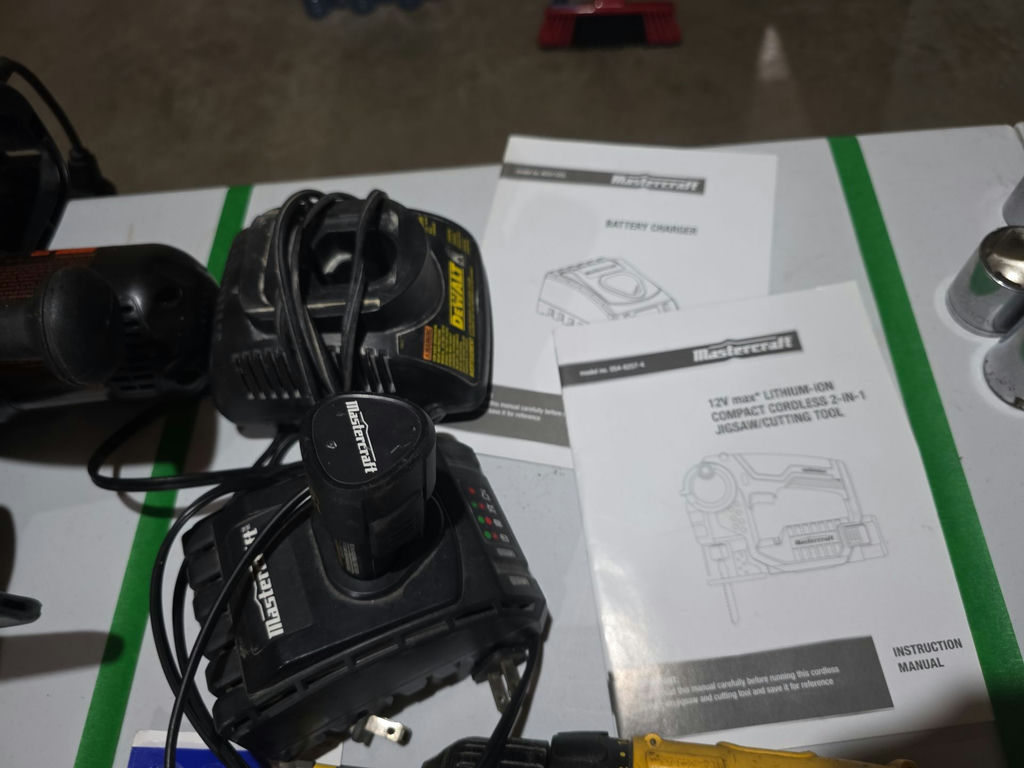 Mastercraft and DeWalt Cordless Power Tools with Charger and Saw Blades - image 5 of 5