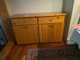 Wood Sideboard Cabinet with Drawers - thumbnail 1 of 6