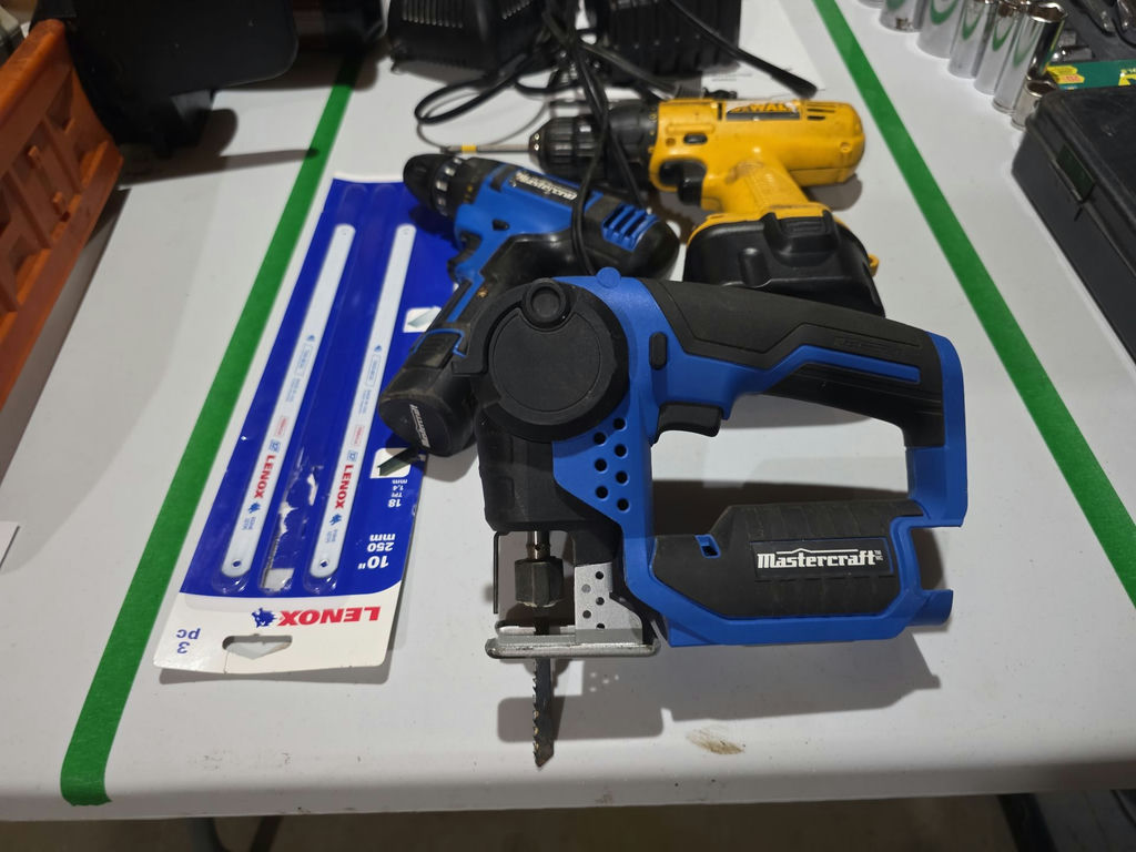 Mastercraft and DeWalt Cordless Power Tools with Charger and Saw Blades - image 3 of 5