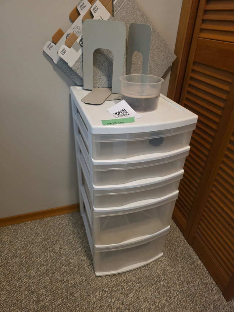 Plastic Storage Drawer Organizer Unit Plus Office Accessories - image 1 of 4