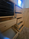 Wood Storage Cabinet With Drawers and Media Shelf - thumbnail 4 of 7