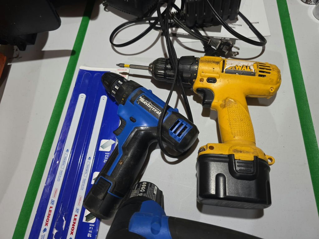Mastercraft and DeWalt Cordless Power Tools with Charger and Saw Blades - image 4 of 5