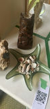 Decorative Driftwood Staff, Mineral Rock, Tiki Carving, and Shell Dish - thumbnail 5 of 7