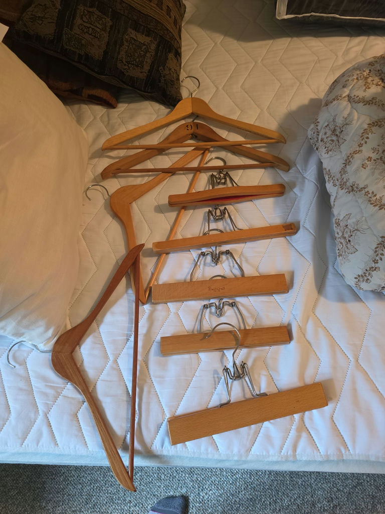 Pillows Lot And Wooden Hanger Lot - image 2 of 3