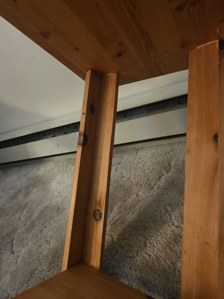 Solid wood side table - image 3 of 4