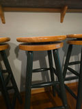 Set of Three Swivel Bar Stools - thumbnail 5 of 6