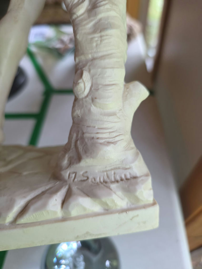 Michelangelo David Sculpture Reproduction And Glass Apple - image 5 of 8