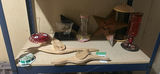Assorted Bird Feeders, Wooden Birds, and Household Items - thumbnail 1 of 5