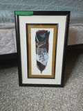 Framed Wolf Wildlife Prints and Feather Artwork - thumbnail 5 of 9