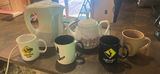 Proctor-silex Electric Kettle, Ceramic Teapot, and Assorted Coffee Mugs - thumbnail 1 of 9