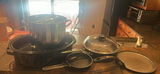 Cookware Set with Stock Pot, Roasting Pan, Skillet, and Griddle - thumbnail 2 of 15