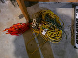 Assorted Extension Cords and Electrical Cables - thumbnail 1 of 2