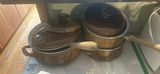 Brown Enamel Cookware Pot Set - thumbnail 1 of 10