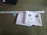 2 Curtain Panels And 2 Tension Rods - thumbnail 1 of 2