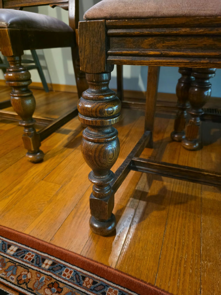 Set of Four Wooden Dining Chairs - image 3 of 9