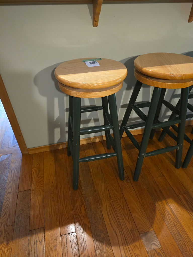 Set of Three Swivel Bar Stools - image 1 of 6