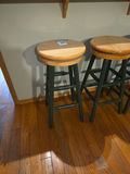 Set of Three Swivel Bar Stools - thumbnail 1 of 6