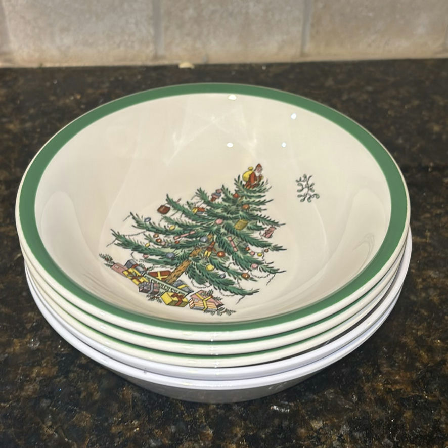 Ceramic Christmas-Themed Bowls and Plates with Glass Jars - image 3 of 11