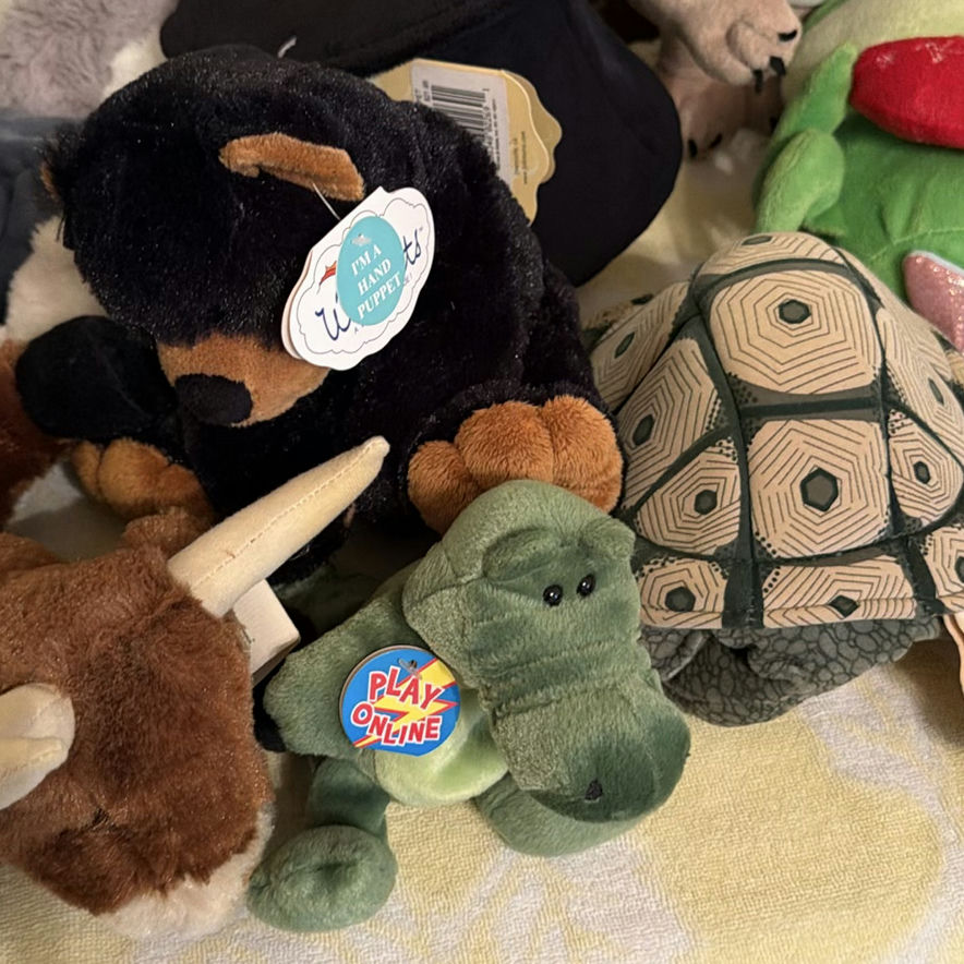 Assorted Plush Stuffed Animals and Hand Puppets - image 3 of 7
