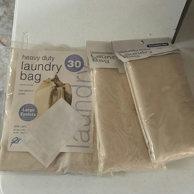 Canvas Laundry Bags and Assorted Fabric and Key Accessories - Image 1 of 3
