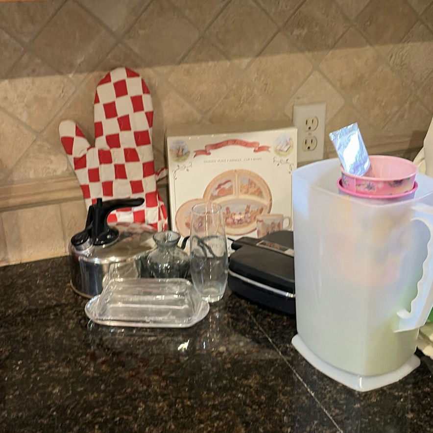 Assorted Kitchenware and a 3-Piece Children's Dinnerware Set - image 1 of 6