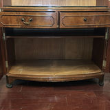 Wooden Cabinet with Drawers and Glass Shelves - thumbnail 4 of 8