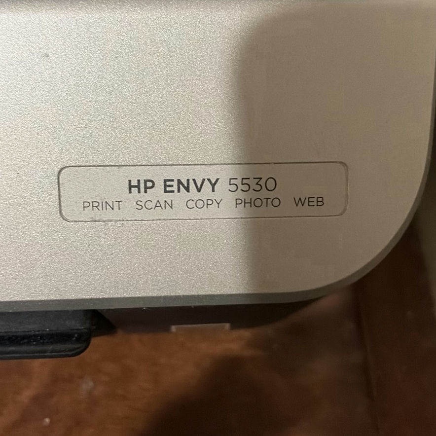 HP Envy 5530 printer with ink cartridges and USB storage devices - image 7 of 7