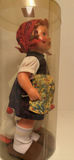 Goebel Doll Figurine With Goose in Clear Display Case - thumbnail 4 of 5
