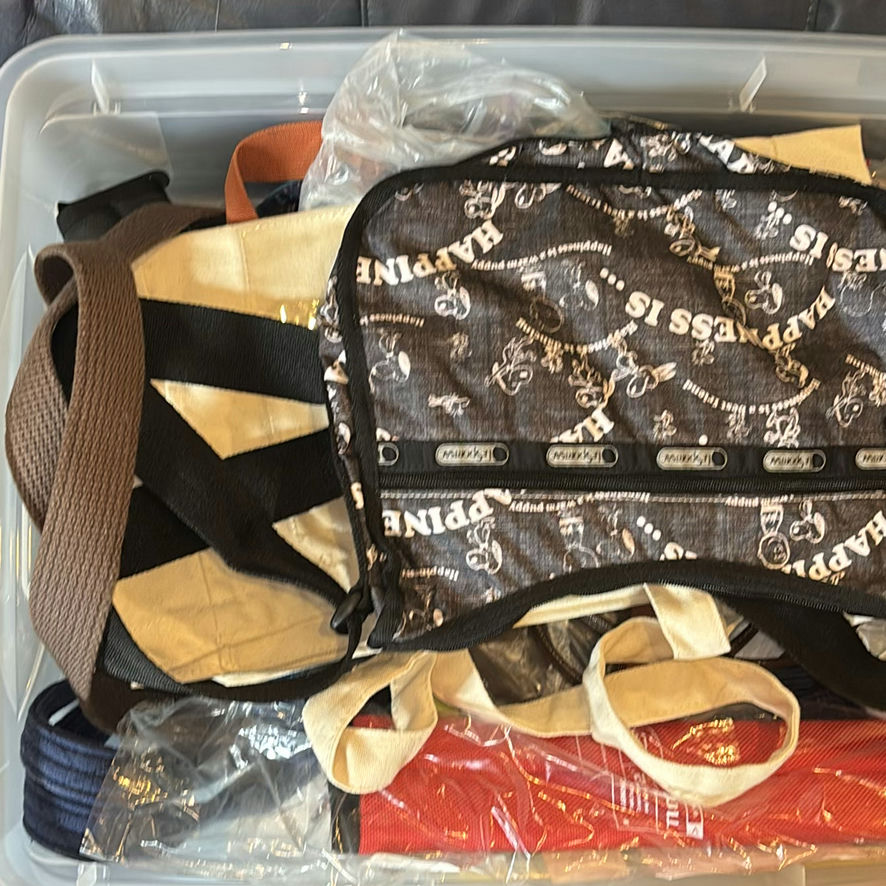 Assorted Reusable Tote Bags and Fabric Straps - image 2 of 4