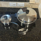Stainless Steel Stockpot and Saucepan with Lids - thumbnail 1 of 6