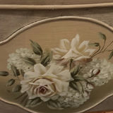 Vintage floral storage trunk with wooden chair and small stool - thumbnail 3 of 6