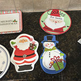 Ceramic Christmas-Themed Bowls and Plates with Glass Jars - thumbnail 9 of 11