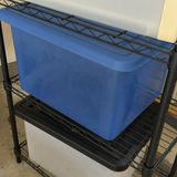 Metal Wire Shelving Unit with Plastic Storage Bins - thumbnail 3 of 5