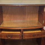 Wooden Cabinet with Drawers and Glass Shelves - thumbnail 3 of 8