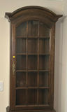 Wooden Secretary Desk with Glass-Front Upper Cabinet - thumbnail 2 of 4
