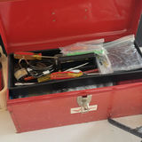 All American Metal Toolbox, Fuel Can, Extension Cord, and Fiskars Hedge Shears - thumbnail 6 of 7
