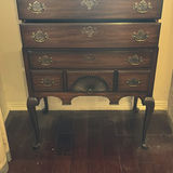 Wooden Highboy Chest of Drawers - thumbnail 3 of 5