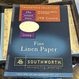 Wooden Desktop Paper Organizer with Stationery and Southworth Fine Linen Paper - thumbnail 3 of 8