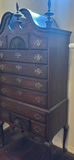 Wooden Highboy Chest of Drawers - thumbnail 4 of 5